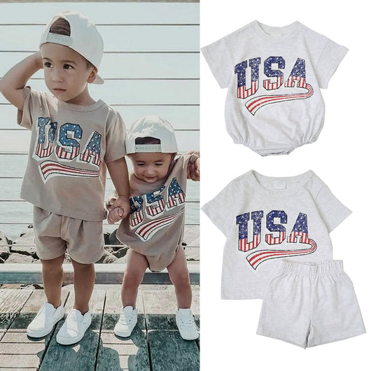 Conjunto de Verano para Niños: Playera Manga Corta y Shorts - Image 9