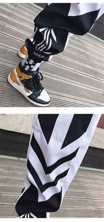 Pantalones Casuales Hombre Colorblock Sueltos Versátiles - Image 7