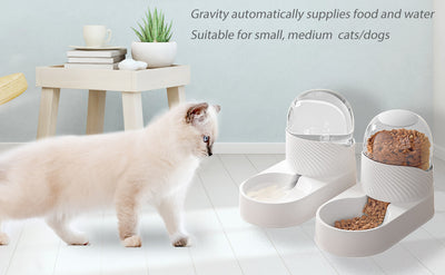 Comedero y Bebedero Automático para Gatos con Dispensador de Gravedad 2L - Image 11