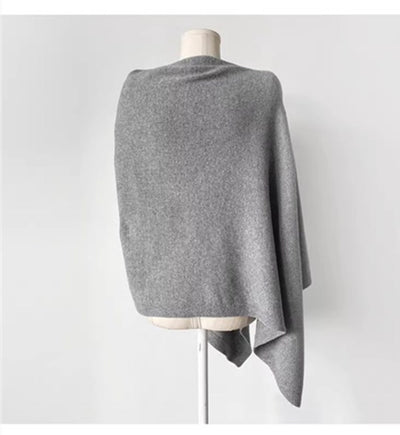 Capa Chal de Lana para Mujer con Corte Diagonal - Image 11