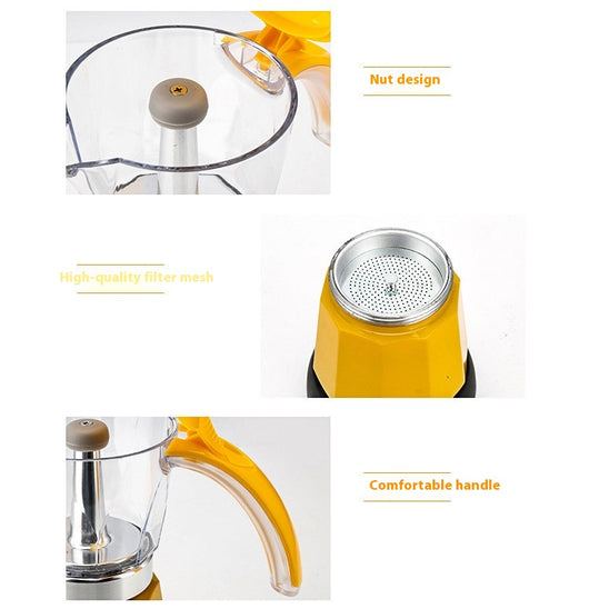 Cafetera Moka Eléctrica Octagonal de Aluminio - Image 14