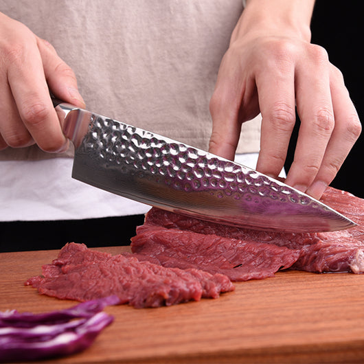 Cuchillo de Chef Acero Inoxidable Martillado Profesional - Image 2