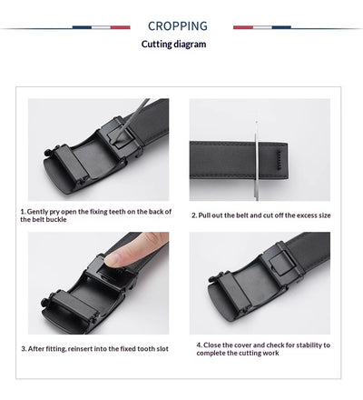 Cinturón de Cuero Genuino con Hebilla Automática para Hombre Ejecutivo - Image 10