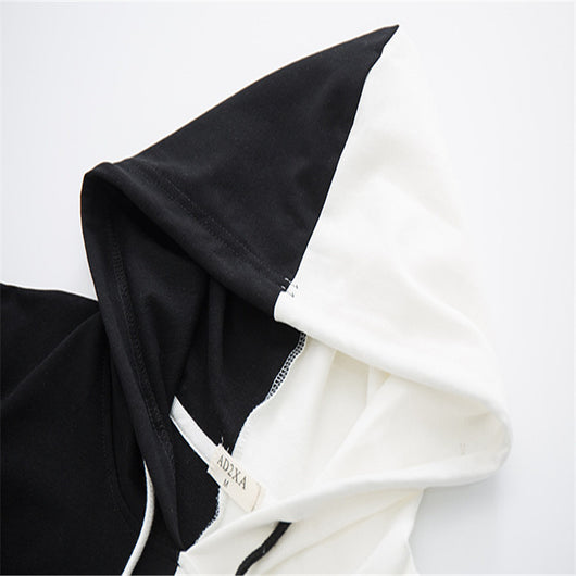 Sudadera con Capucha de Contraste Amplia y Versátil - Image 9