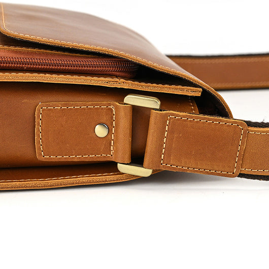 Bolso Bandolera de Cuero Genuino para Hombre - Image 25