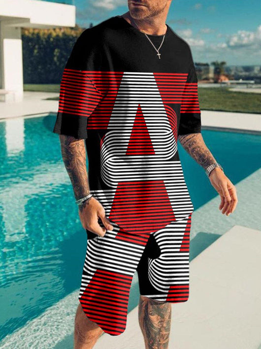 Conjunto de Playa Hombre Pantalones Cortos Estampado 3D Verano - Image 15