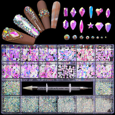 Set de Cristales y Strass para Uñas en Caja de 21 Compartimentos - Image 15