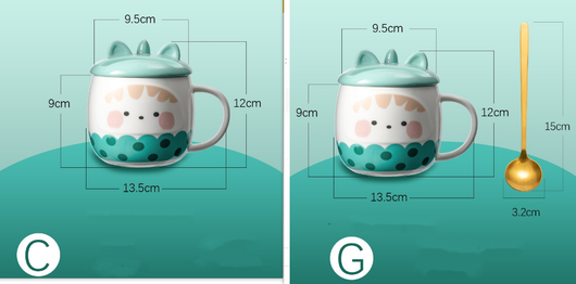 Taza de Cerámica Grande con Diseño Kawaii para Niñas - Image 6