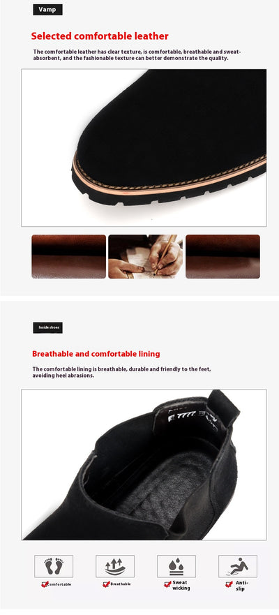 Botas Casuales de Cuero Ante Gamuza Talla Grande - Estilo Versátil y Moderno - Image 10