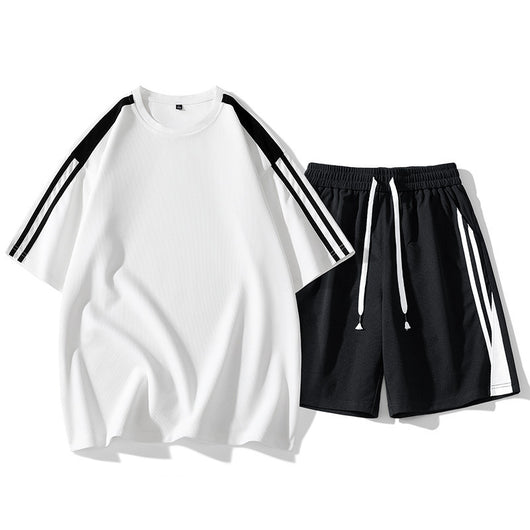 Conjunto Deportivo Hombre Estilo Hong Kong - Playera y Shorts Sueltos - Image 3