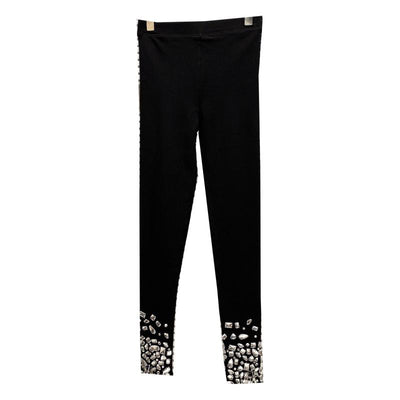 Leggings Deportivos Ajustados con Strass Brillante y Cintura Elástica - Image 9