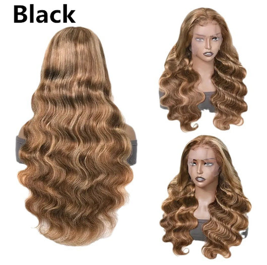 Peluca Frontal de Encaje Ondas Medianas Cabello Largo Rizado Cobertura Total - Image 14