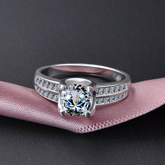 Anillo de Diamante Nueve Corazones y Una Flor - Image 2