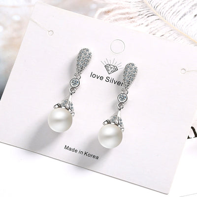 Aretes de Perlas Largas Elegantes - Image 9