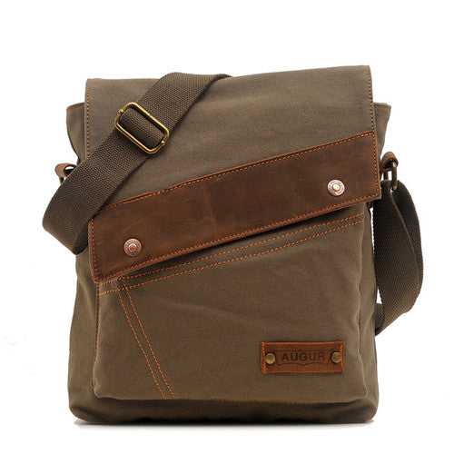 Bolsa de Lona Retro Crossbody Unisex - Bolsa de Hombro Vertical - Image 9