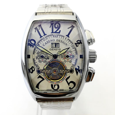 Reloj Automático Tourbillon Barril Grande con Fecha para Hombre - Image 9