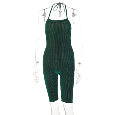 Jumpsuit Deportivo Mujer sin Mangas con Halter Anudado - Image 15