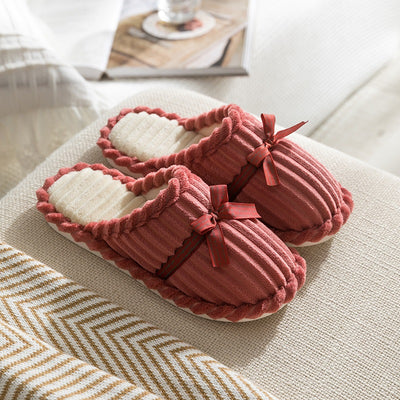 Pantuflas de Pareja Invierno Terciopelo Plataforma Antideslizante Cálidas - Image 5
