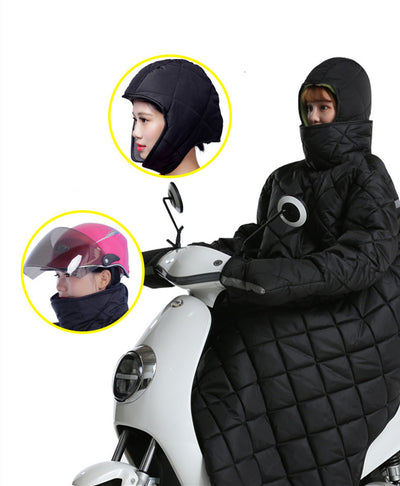 Chaqueta Cortavientos Acolchada Impermeable con Asa de Transporte - Image 4