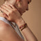 Pulsera de Piedra Natural Tejida a Mano para Mujer