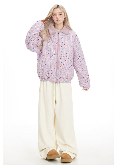Abrigo de Cachemira y Algodón Acolchado con Solapa para Mujer - Image 13