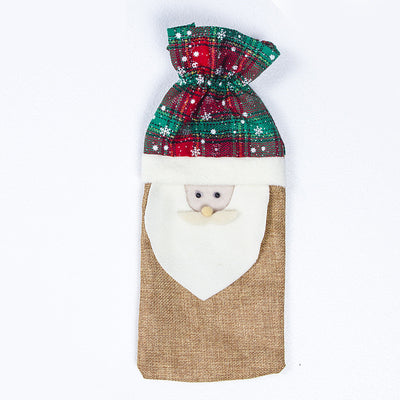 Bolsa Decorativa para Botella de Vino Navideña Roja - Image 13