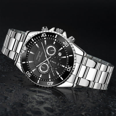 Reloj de Lujo Dorado para Hombre - Acero Inoxidable Resistente al Agua con Esfera Luminosa - Image 27