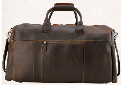 Bolso Viajero de Cuero Crazy Horse Vintage para Hombre - Gran Capacidad - Image 11