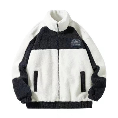 Chaqueta de Lana Cordero Coreana con Cuello Alzado - Image 5