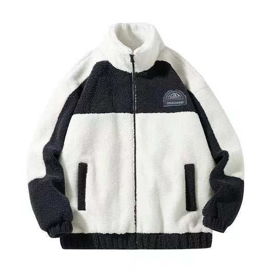 Chaqueta de Lana Cordero Coreana con Cuello Alzado - Image 5