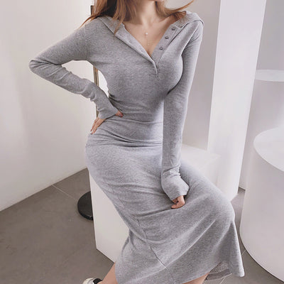 Vestido Ajustado con Detalles de Abertura Lateral - Image 3