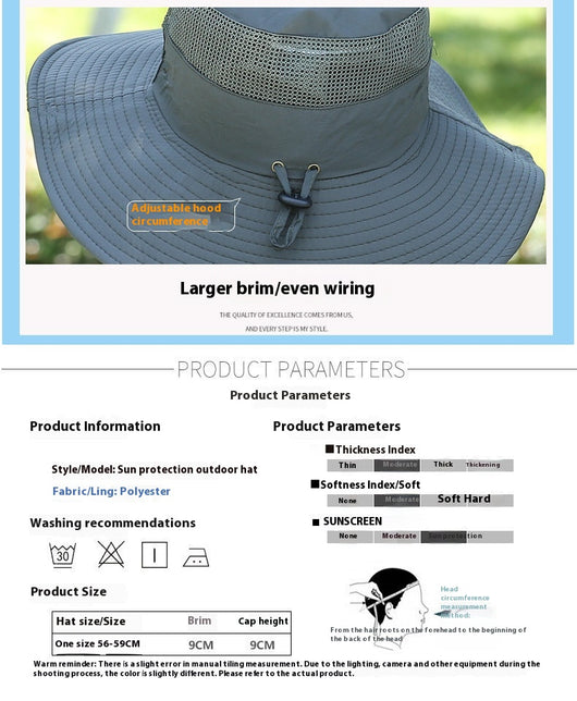 Sombrero de Verano para Hombre con Protección Solar Transpirable - Image 7
