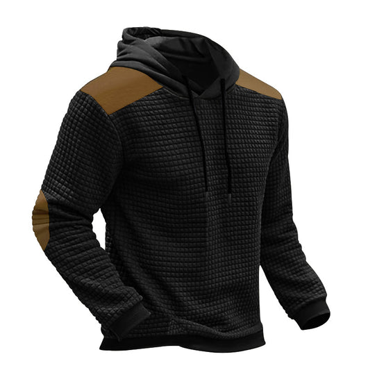Sudadera con Capucha de Bloques de Color y Textura Jacquard para Hombre