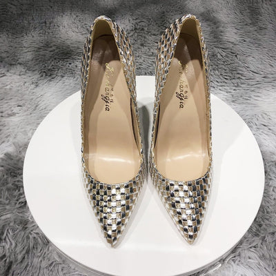 Tacones Tejidos a Juego de 12cm - Elegancia y Comodidad - Image 8