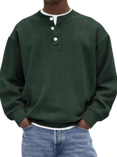 Suéter de Algodón Pana Acanalado para Hombre - Casual y Elegante - Image 8