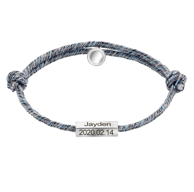 Pulsera de Pareja Personalizada con Imán - Acero Inoxidable Promesa de Amor Eterno - Image 6