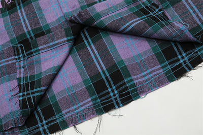 Cardigan Hombre Cuadros con Estampado de Letras - Image 11