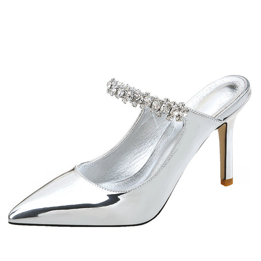 Tacones Altos Puntiagudos con Strass Europeos y Americanos - Diseño Sexy con Abertura Trasera - Image 20