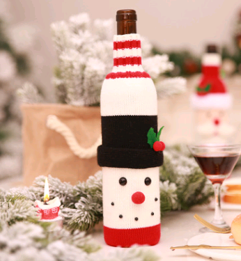 Juego de Botellas Decorativas Navideñas para Vino y Champagne - Image 22