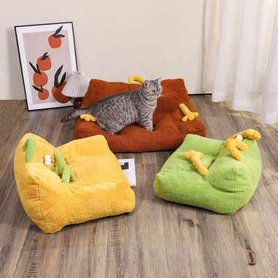 Cama Nido para Mascotas Multicolor - Sofá Cómodo para Gatos y Perros Pequeños y Medianos - Image 12