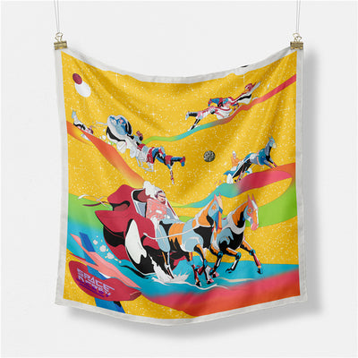 Pañuelo de Seda Estampado Minimalista - Elegancia Versátil - Image 9