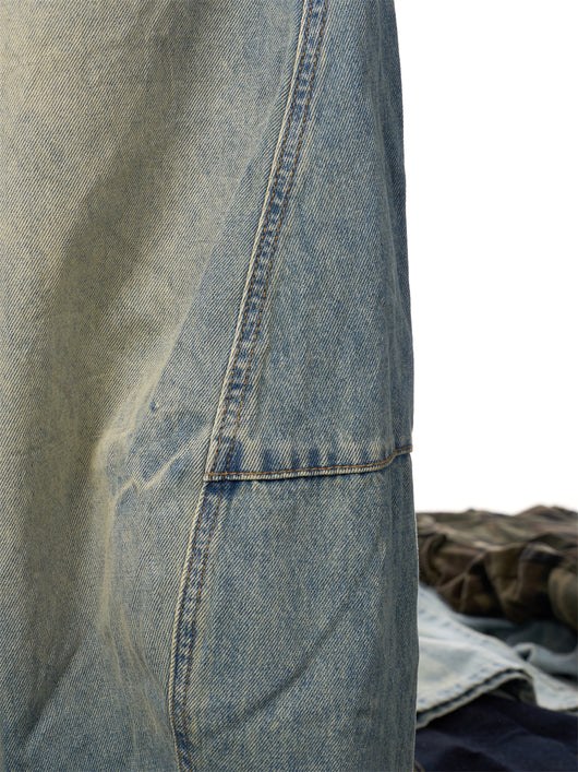 Pantalones Vaqueros Sueltos Desgastados con Efecto Vintage Mujer - Image 28