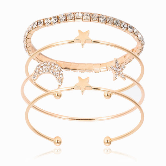 Pulsera de Diamantes y Cristales Brillantes - Image 3