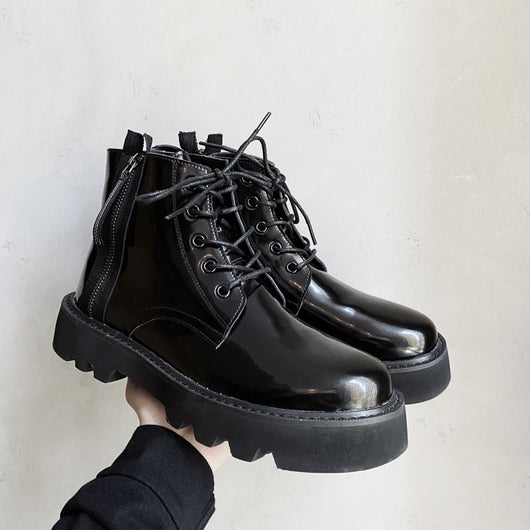 Botas Altas Martin para Hombre Estilo Británico Clásico - Image 2