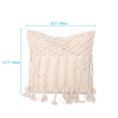Cojín de Borlas Tejido a Mano – Estilo Artesanal - Image 13