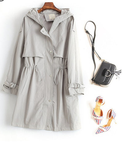Gabardina Recta con Capucha para Mujer - Image 6