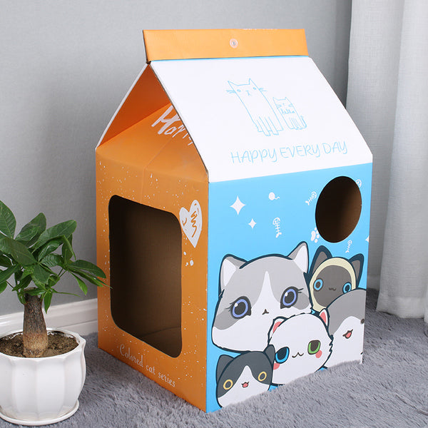 Cama Plegable para Gatos Nido Japonés con Diseño de Garra