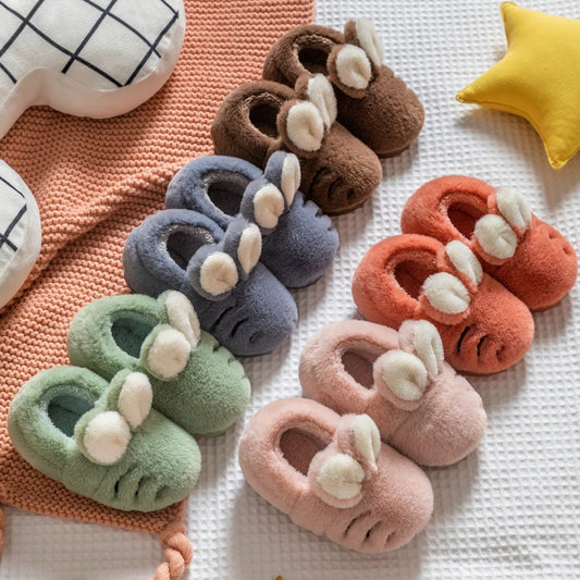 Pantuflas de Algodón con Diseño de Conejo Animado para Niños y Niñas