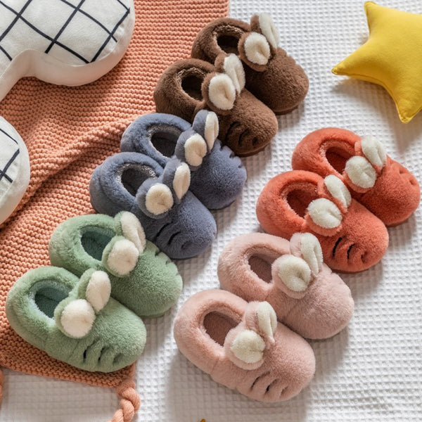 Pantuflas de Algodón con Diseño de Conejo Animado para Niños y Niñas