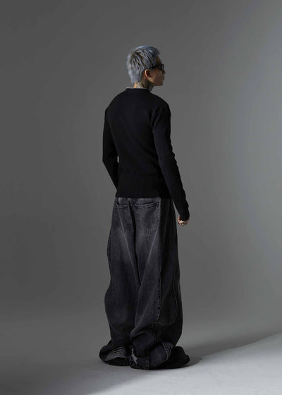 Jeans Rotos con Costuras Irregulares - Estilo Urbano Moderno - Image 10